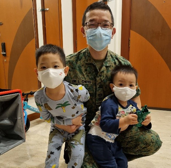 ​Another role for Radiologist Dr Lionel Cheng is as father to his boys.  